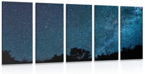 5-részes kép tejút a csillagok között