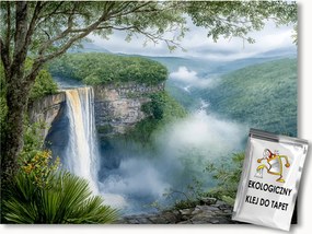 Fotótapéta Flizelina Tájkép Hegyek Kanyon Dzsungel Vízesés 200x140 ragasztó