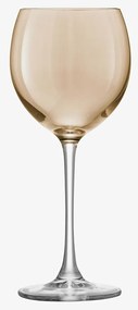 Sklenice na víno Polka, 400 ml, metalická, set 4 ks - LSA International