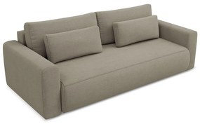 Világosbarna kinyitható-tárolóhelyes kanapé 238 cm Kapua – Makamii