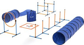 PawHut 11 részes kutya agility készlet — állítható ugrások és 2 alagút | Aosom