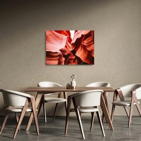 A vörös sziklák képe (üvegen) (70x50 cm)