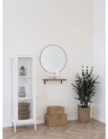 Brisbane keskeny vitrin, 1 üvegajtó, acél, fehér 40x35x140 cm