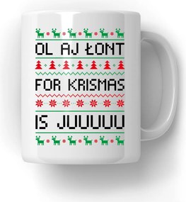 Bögre Ol Aj Lont For Ktismas Is Juuuuu Ajándék Mikulás Karácsonyra