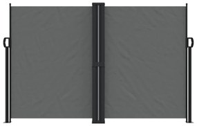 antracitszürke behúzható oldalsó napellenző 160 x 1000 cm