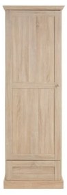 Natúr színű ruhásszekrény tölgyfa dekorral 60x180 cm Binz – Støraa