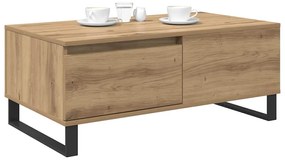 Dohányzóasztal fiókkal kézműves tölgy Faanyag