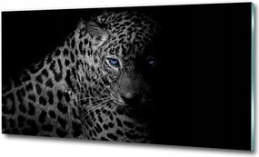 Fotótapéta falra edzett üveg Leopárd 125x50