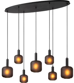 Lucide 45405/07/30 - Csillár zsinóron ELOISE 7xE27/40W/230V fekete