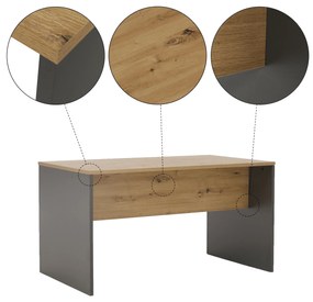 Íróasztal Hamila NEW TYP 11 (grafit + artrisan tölgy). 1028769