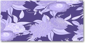 Konyhai panel Virágos mintás 100x50 cm Ragasztó