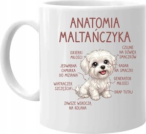 A máltaiak anatómiája Bögre Ajándék Kutyatulajdonosnak