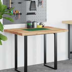 olajbevonatú tömör akácfa íróasztallap 100 x 80 x 4 cm