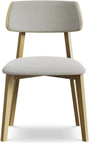 Világosszürke tömörfa étkezőszék Niu – Makamii