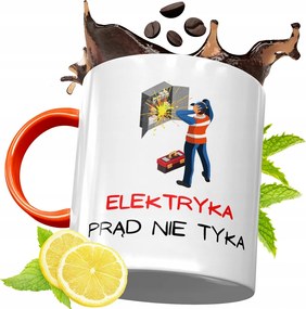 Narancssárga Bögre Villanyszerelőnek Tökéletes Ajándék fényképes nyomtatással