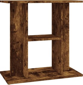 vidaXL füstölt tölgyfa akváriumállvány 60 x 30 x 60 cm rétegelt fából
