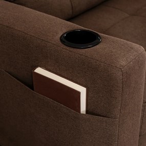 Ágyazható Fotel Barna Kárpittal. SOLOR