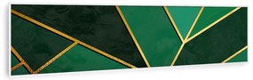 Klarstein Wonderwall Air Art Smart, infravörös hősugárzó, 120 x 30 cm, 350 W, zöld csík