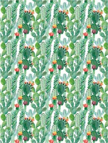 Fotótapéta flizelina Kaktuszok Egzotika és Boho elegancia a belső térben 206x275 +ragasztó