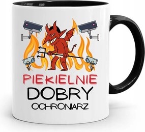 Őrző-védő Bögre Fekete Ajándék fényképes nyomattal