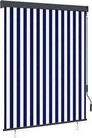 vidaXL fehér és kék kültéri roló 140 x 250 cm