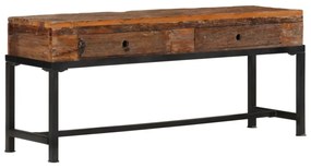 tömör újrahasznosított fa TV-szekrény 110 x 30 x 46 cm