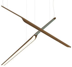 Függeszték Swan Wing 1130 mm, szabályozható, többféle változatban - TUNTO Modell: természetes dió, Borító: préselt rétegelt lemez, zöld színű