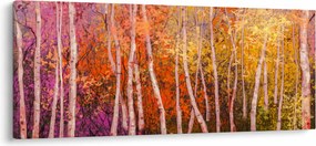 Egy kép egy színes erdőről (120x50 cm)