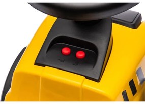 Push autó traktor CAT 2xAA sárga/fekete