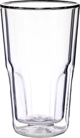 HOT & COLD duplafalú üvegpohár 350ml
