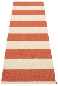 Téglavörös-krémszínű kültéri-beltéri futószőnyeg 70x225 cm Bob Brick – Pappelina