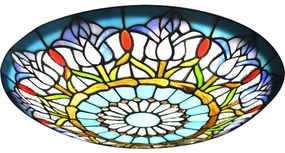 Brilagi - Tiffany-stílusú vitrázs mennyezeti lámpatest LORAS 2xE27/60W/230V
