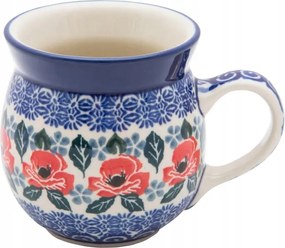 Cseh bögre 220 ml Ceramika Artystyczna Boleszláv dek 1490 Virágok