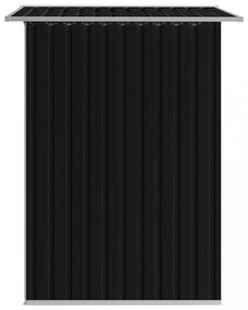 antracitszürke acél kerti fészer 204 x 132 x 186 cm