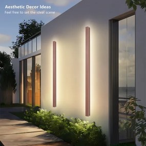 BRILAGI-LED kültéri fali lámpatest LINEAR LED/32W/230V 3000K IP65 140 cm barna CRI 90
