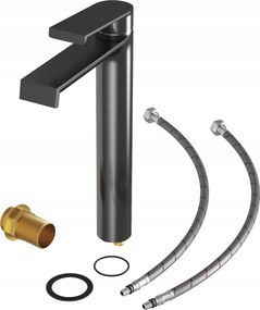 Fürdőszobai Mosdó Csaptelep Egykaros Csaptelep Magas Gun Grey Bali