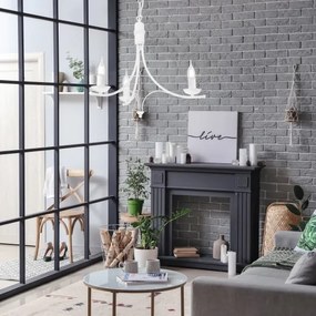 Csillár láncon LUCY 3xE14/60W/230V fehér