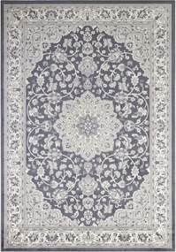 Szőnyeg 160x230 nappaliba,hagyományos klasszikus szürke-krém minta