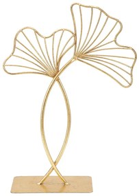 Leaf Glam aranyszínű dekoráció, magasság 35 cm - Mauro Ferretti