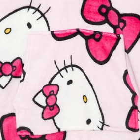 Hello Kitty Bow belebújós plüss polár takaró, poncsó 7-14 év