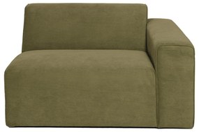 Sting zöld kordbársony kanapé modul, jobb oldali - Scandic