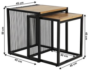 Dohányzóasztal szett 2 db. Rumba. 1016756