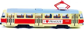 RAPPA Tatra T3 villamos cseh állomásbejelentéssel - 28 cm - I Love Prague - Rappa