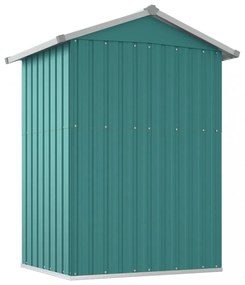 zöld horganyzott acél kerti fészer 126x97,5x177 cm