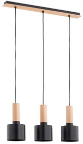 Csillár zsinóron KASTEL RETRO 3xE27/60W/230V bézs/fekete