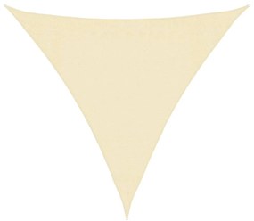 Krémszínű HDPE napvitorla 160 g/m² 3 x 3 x 3 m