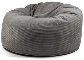 Sötétszürke kordbársony babzsákfotel Om 135 – SLOWDOWN