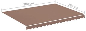 barna csere napellenző ponyva 4 x 3 m