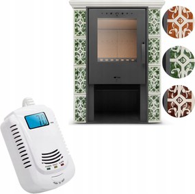 Kandalló cserépkályha kandallóbetét szabadon álló kecske Grece 3 szín