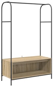 Polcos ruhatartó Sonoma tölgy 100x44x160 cm